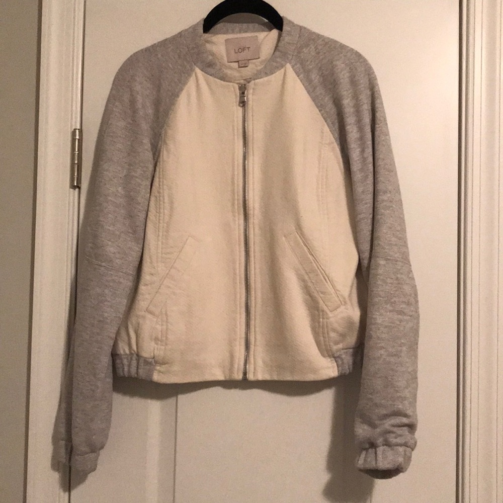 Two-tone cropped jacket